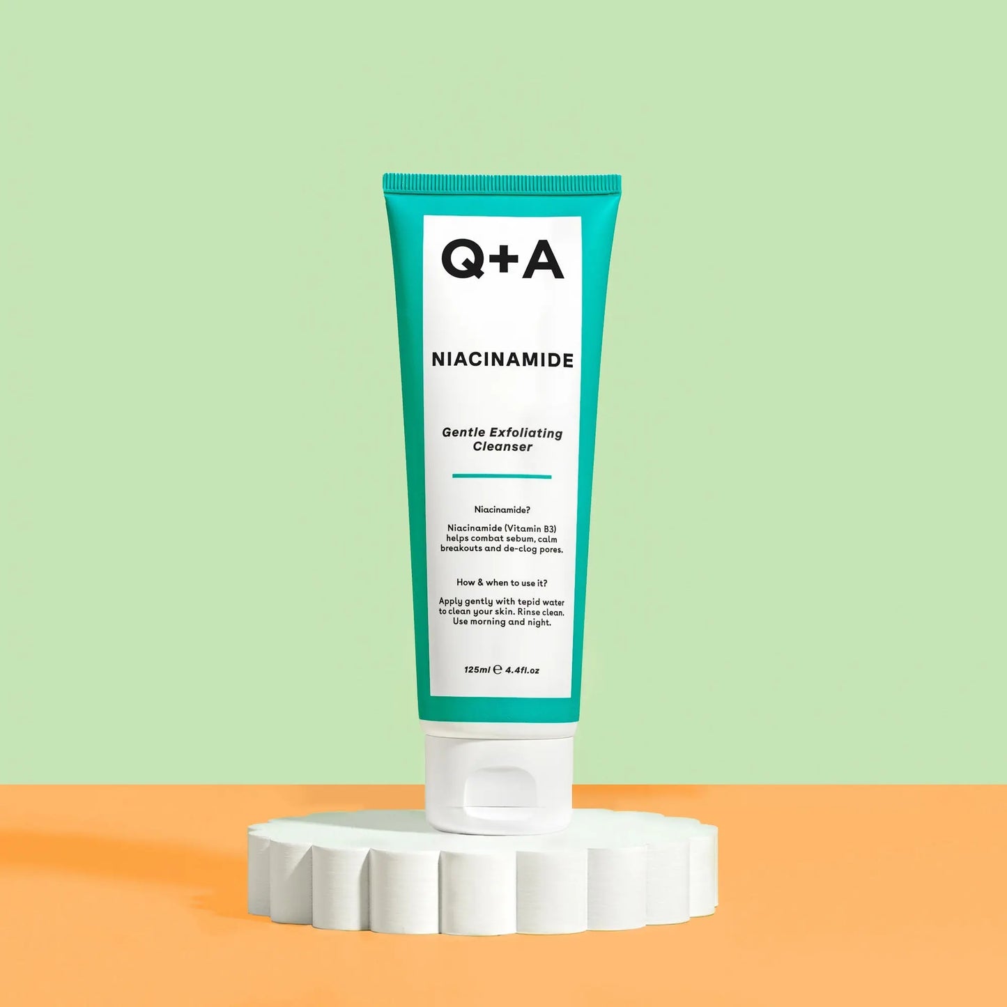 Q+A - Nettoyant Exfoliant Doux à la Niacinamide - 125ML SkinGard