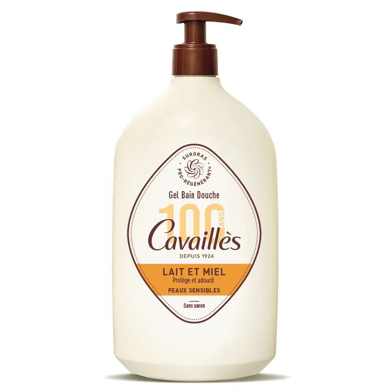 Cavaillès Gel Bain Douche Surgras – Lait & Miel 1L SkinGard