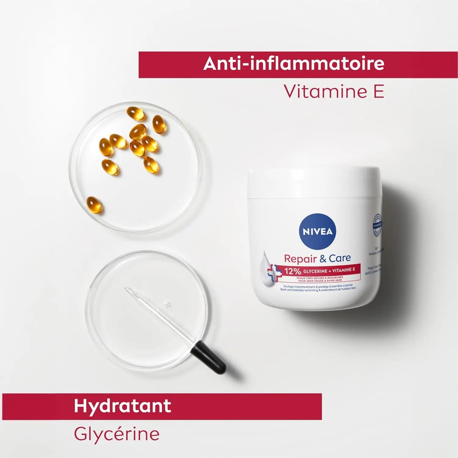 Nivea - Repair & Care 12% Glycérine + Vitamine E - 400ml SkinGard