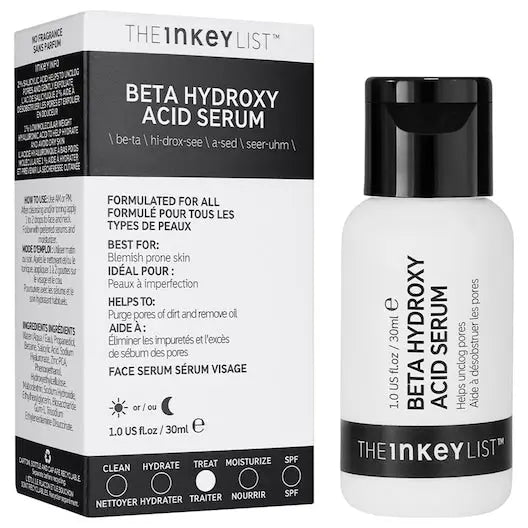 The Inkey List - Sérum à l'Acide Bêta-Hydroxylé (BHA) - 30ml SkinGard